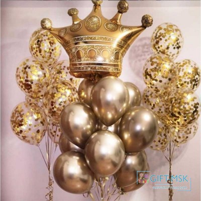 Композиция из шаров Golden Queen