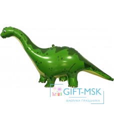 Фольгированная фигура Динозавр Диплодок Зеленый