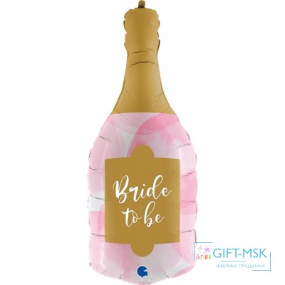 Фольгированная фигура Бутылка Свадебное шампанское