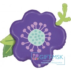Фольгированная фигура Цветок (фиолетовый)