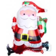 Фольгированная фигура Дед Мороз с подарками