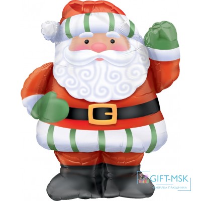 Фольгированная фигура Санта Клаус