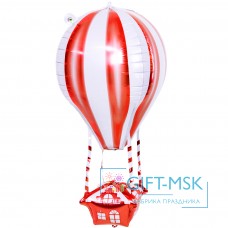 Фольгированная фигура Воздушный шар, Аэростат (3D) Красный