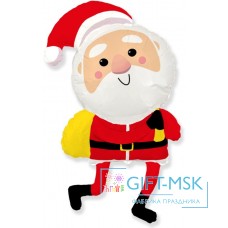 Фольгированная фигура Дед Мороз и подарки