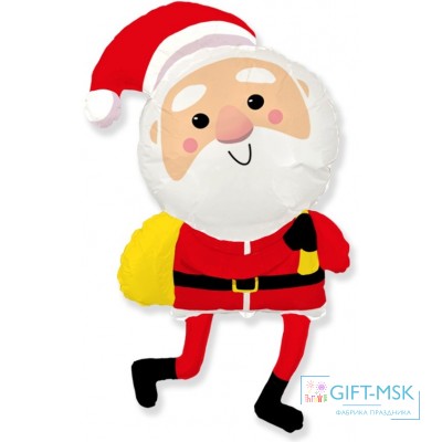 Фольгированная фигура Дед Мороз и подарки