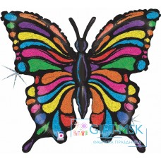 Фольгированная фигура Яркая бабочка (голография)