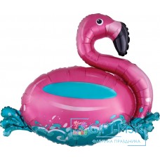 Фольгированная фигура Фламинго на воде