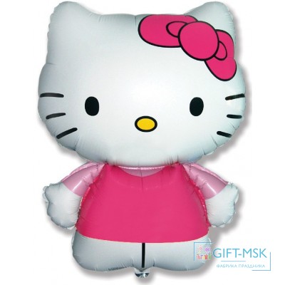 Фольгированная фигура Hello Kitty Котенок с бантиком
