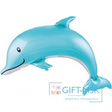 Фольгированная фигура Счастливый дельфин мальчик