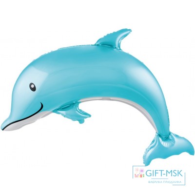 Фольгированная фигура Счастливый дельфин мальчик