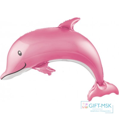 Фольгированная фигура Счастливый дельфин девочка