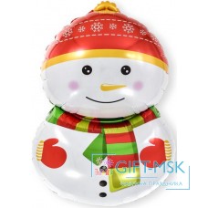Фольгированная фигура Счастливый снеговик