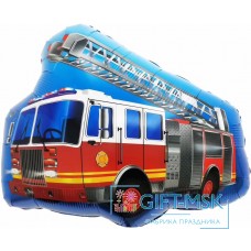 Фольгированная фигура Пожарная машина с лестницей