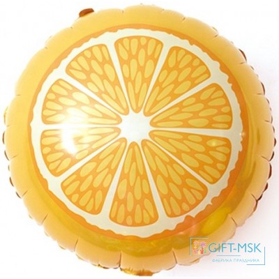Фольгированный круг  Апельсин