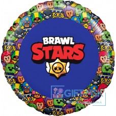 Фольгированный круг Brawl Stars, Звездные бойцы
