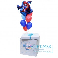 Коробка с шарами Человек паук