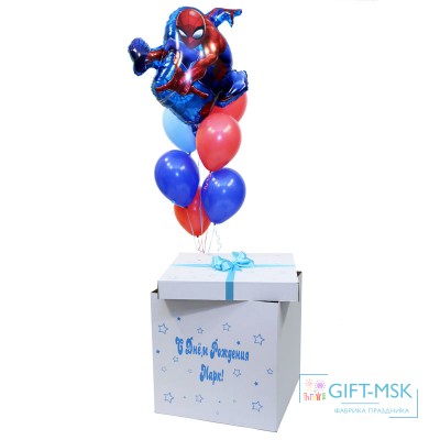 Коробка с шарами Человек паук