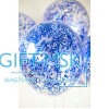 Прозрачные шары с конфетти Синие