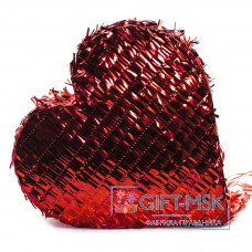 Пиньята Сердце (красный металлик)