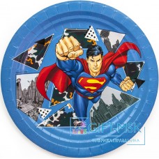 Набор одноразовой посуды для праздника Супермен